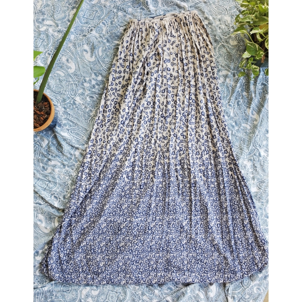 Cottagecore Floral Prairie Maxi Skirt 25 waist